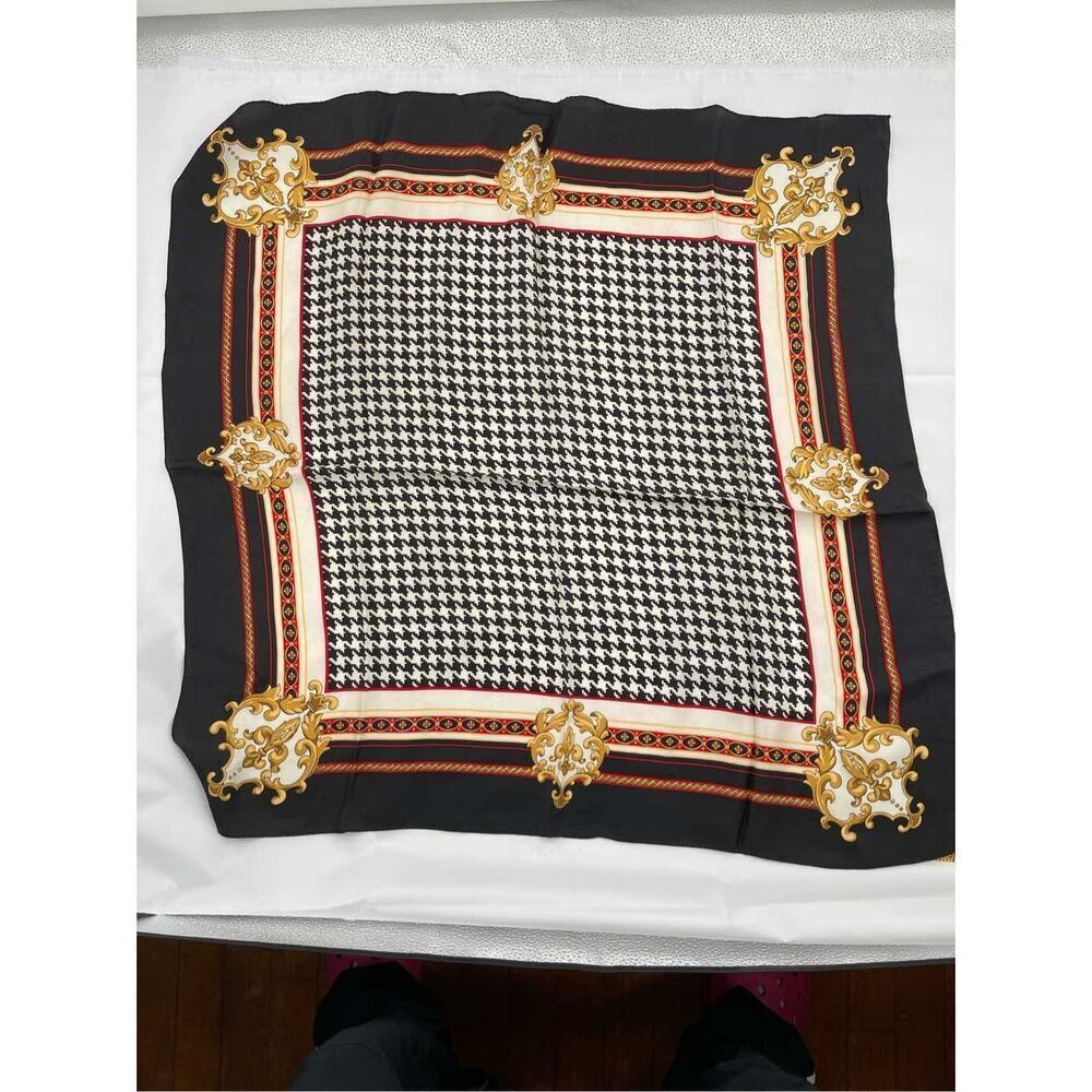 BAAR & BEARDS 100% silk scarf. 30.5” X 30.5”